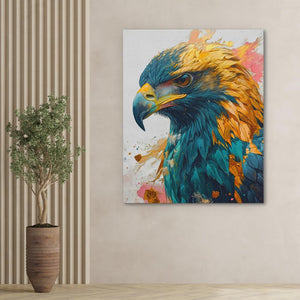 Hunting Gold Eagle - Luxury Wall Art