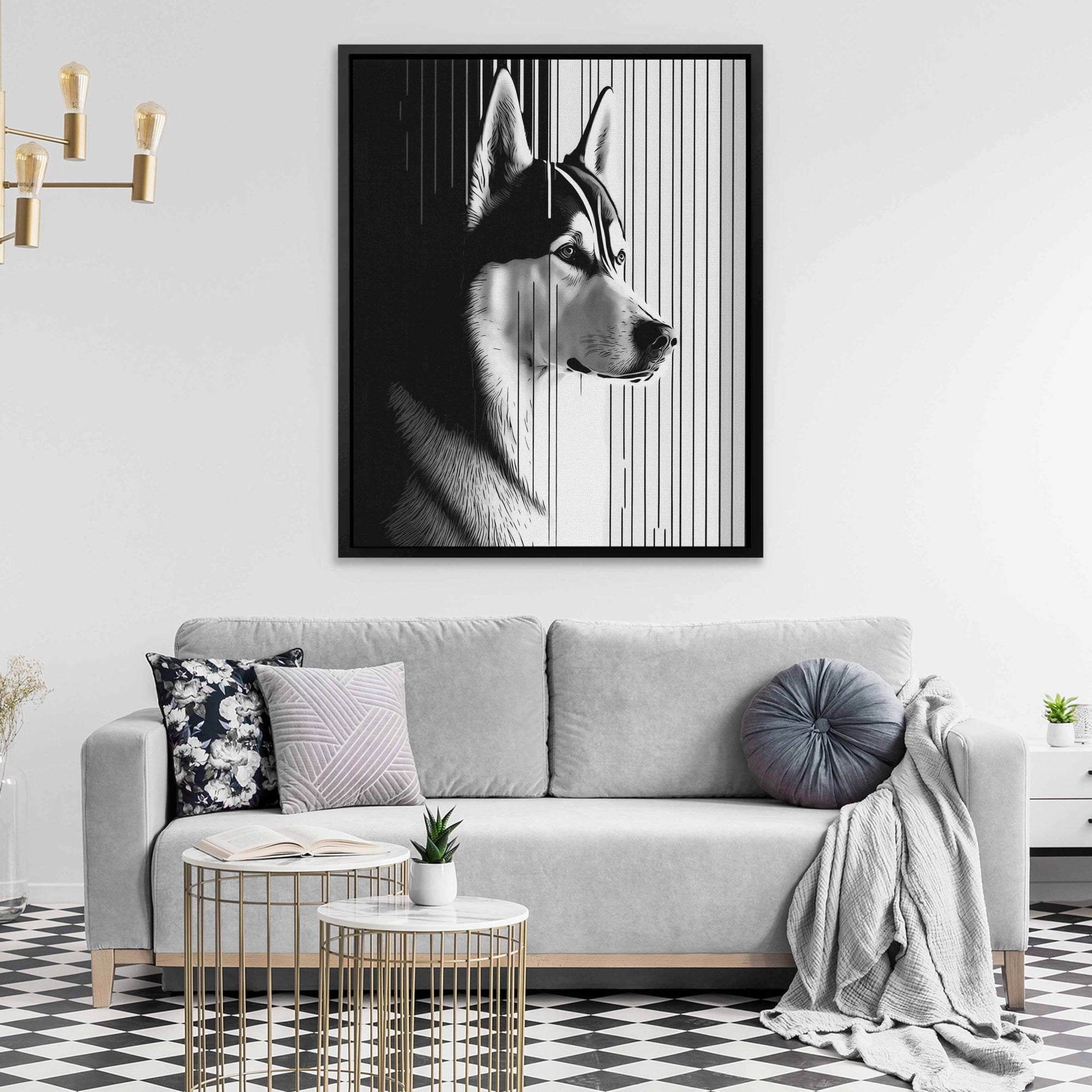 Husky Gaze - Luxury Wall Art