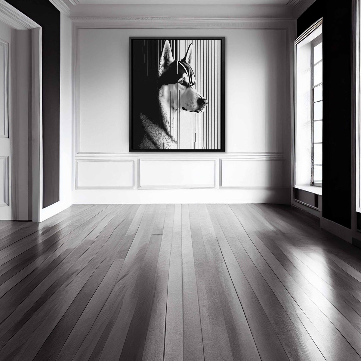 Husky Gaze - Luxury Wall Art