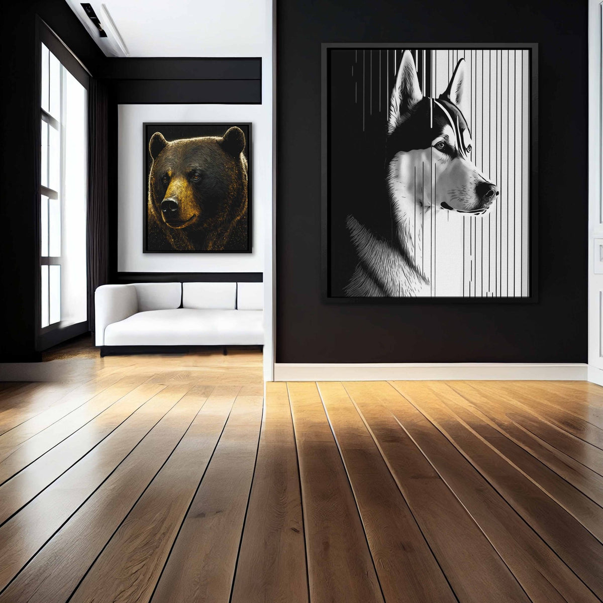 Husky Gaze - Luxury Wall Art