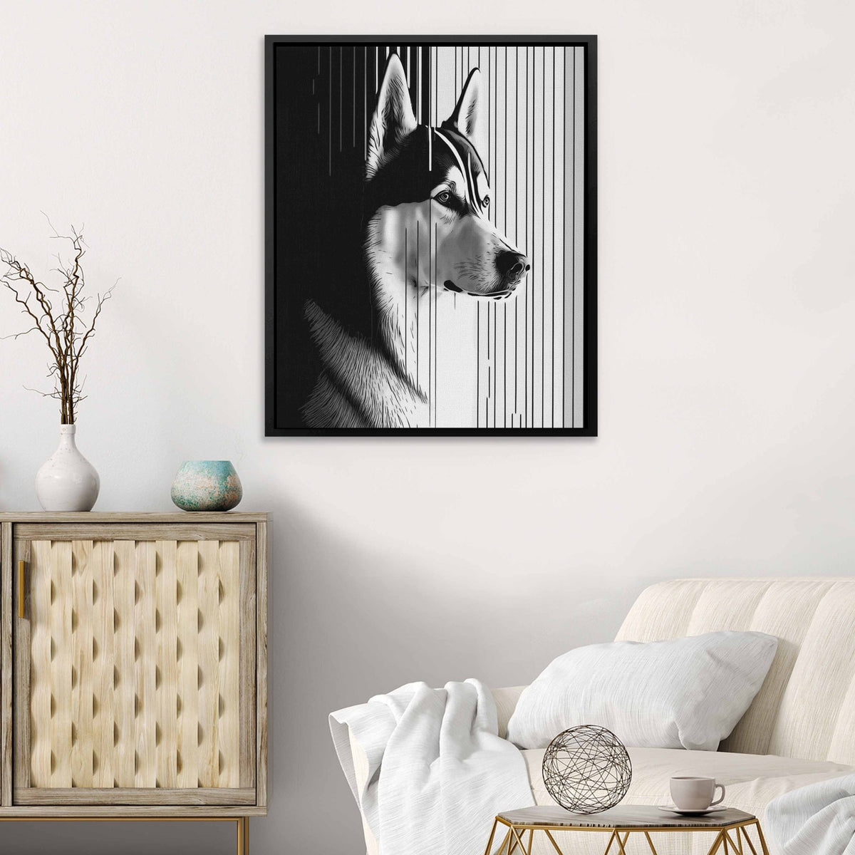 Husky Gaze - Luxury Wall Art
