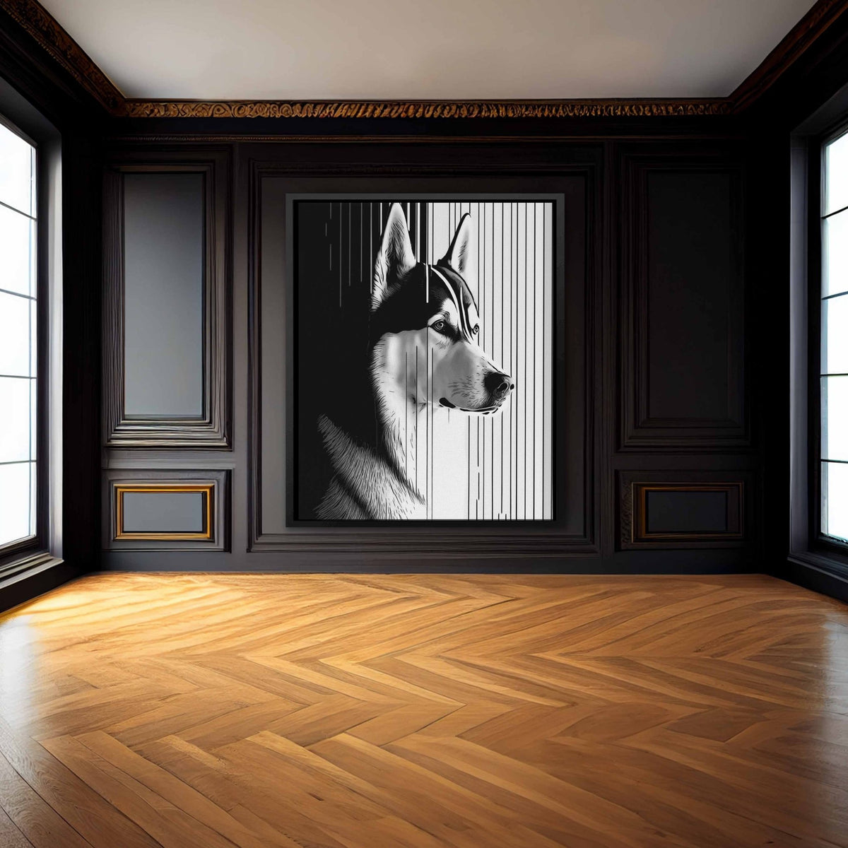 Husky Gaze - Luxury Wall Art