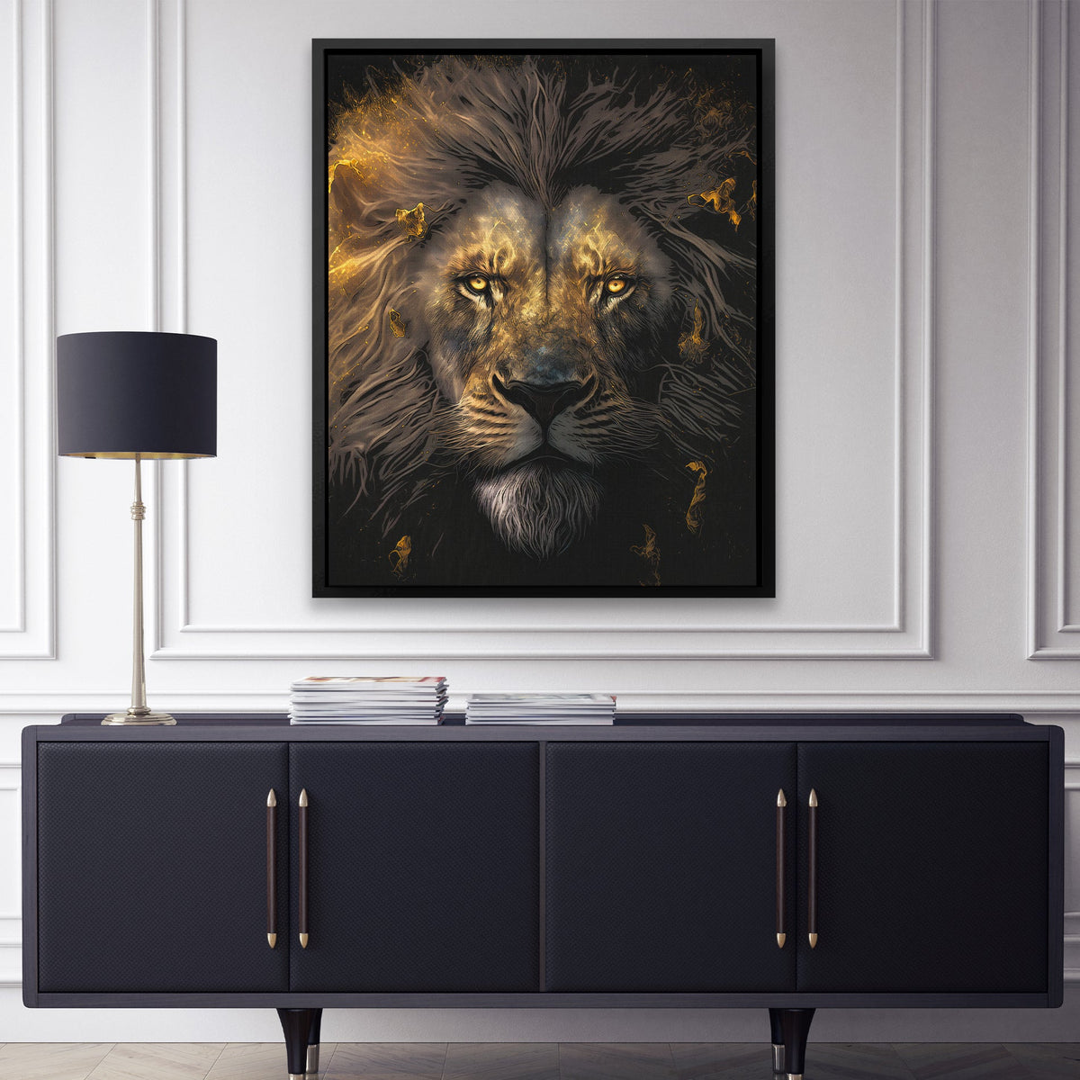 Immortal Lion - Luxury Wall Art - Canvas Print