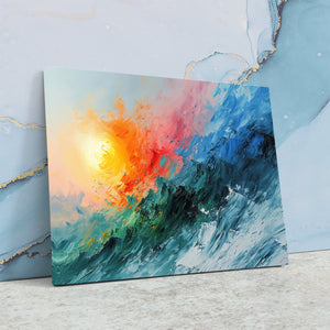 Impressionist Ocean Waves - Luxury Wall Art
