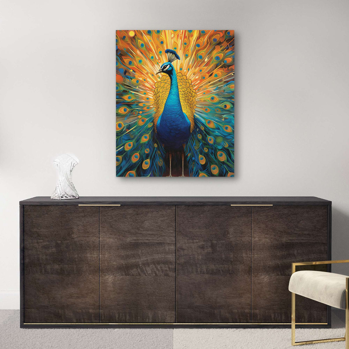 Ink and Feathers - Luxury Wall Art - Canvas Print