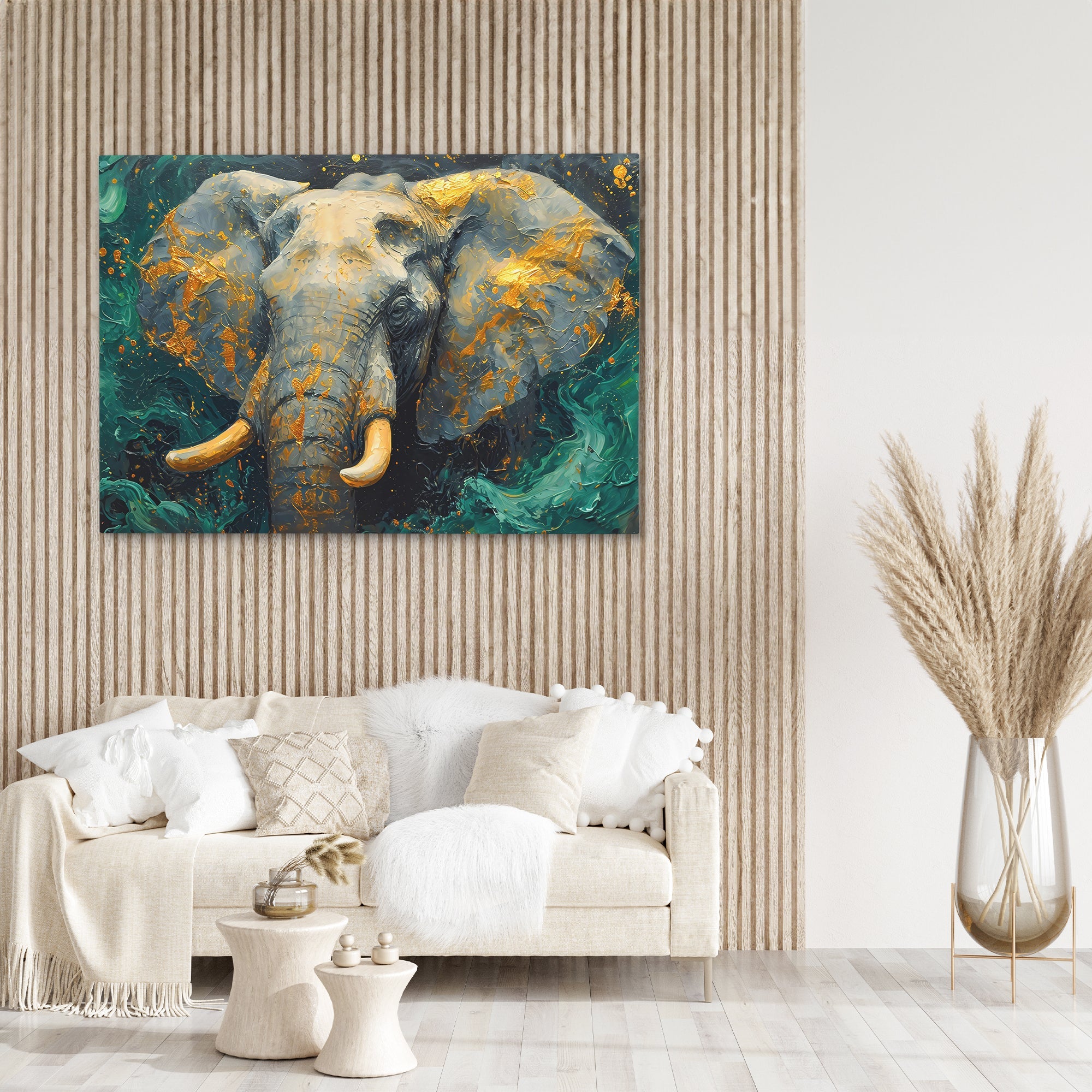 Jade Elephant Tusks - Luxury Wall Art
