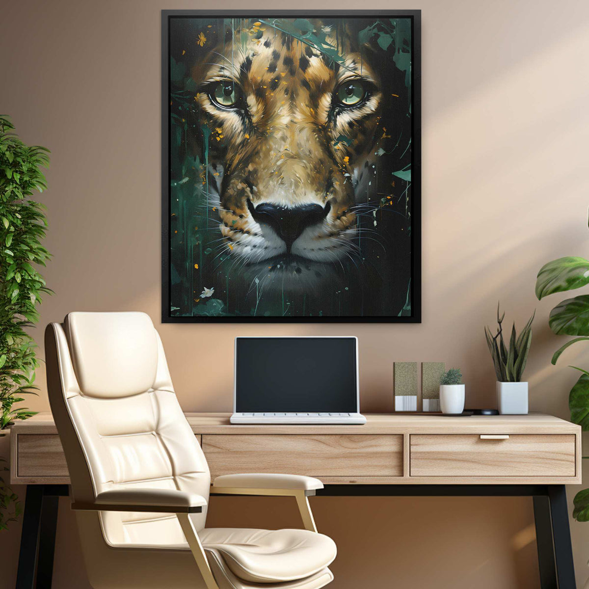 Jade Leopard - Luxury Wall Art