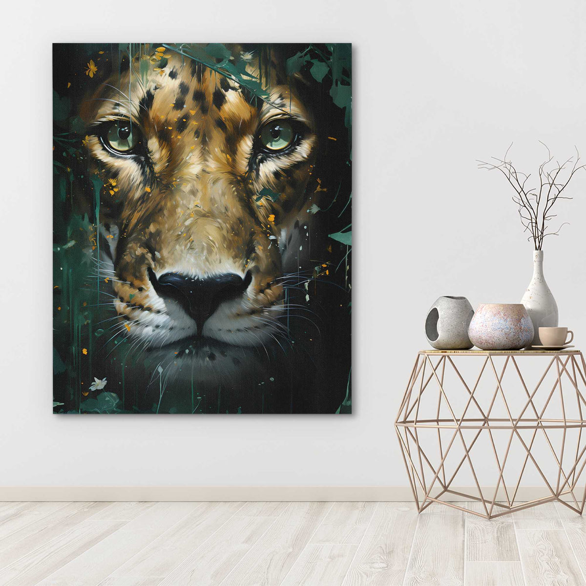 Jade Leopard - Luxury Wall Art