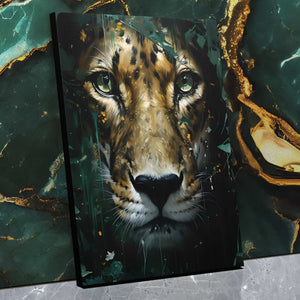 Jade Leopard - Luxury Wall Art
