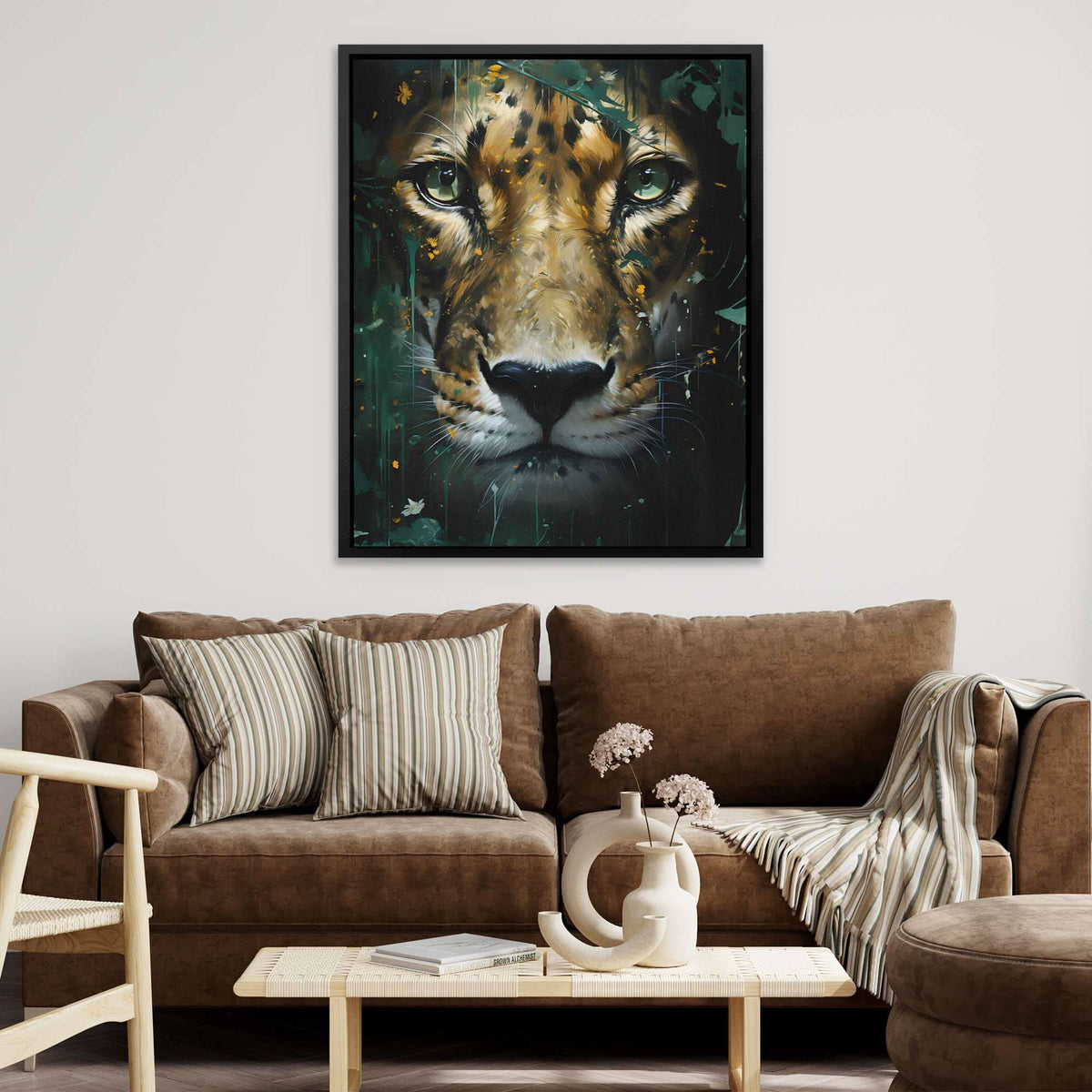 Jade Leopard - Luxury Wall Art