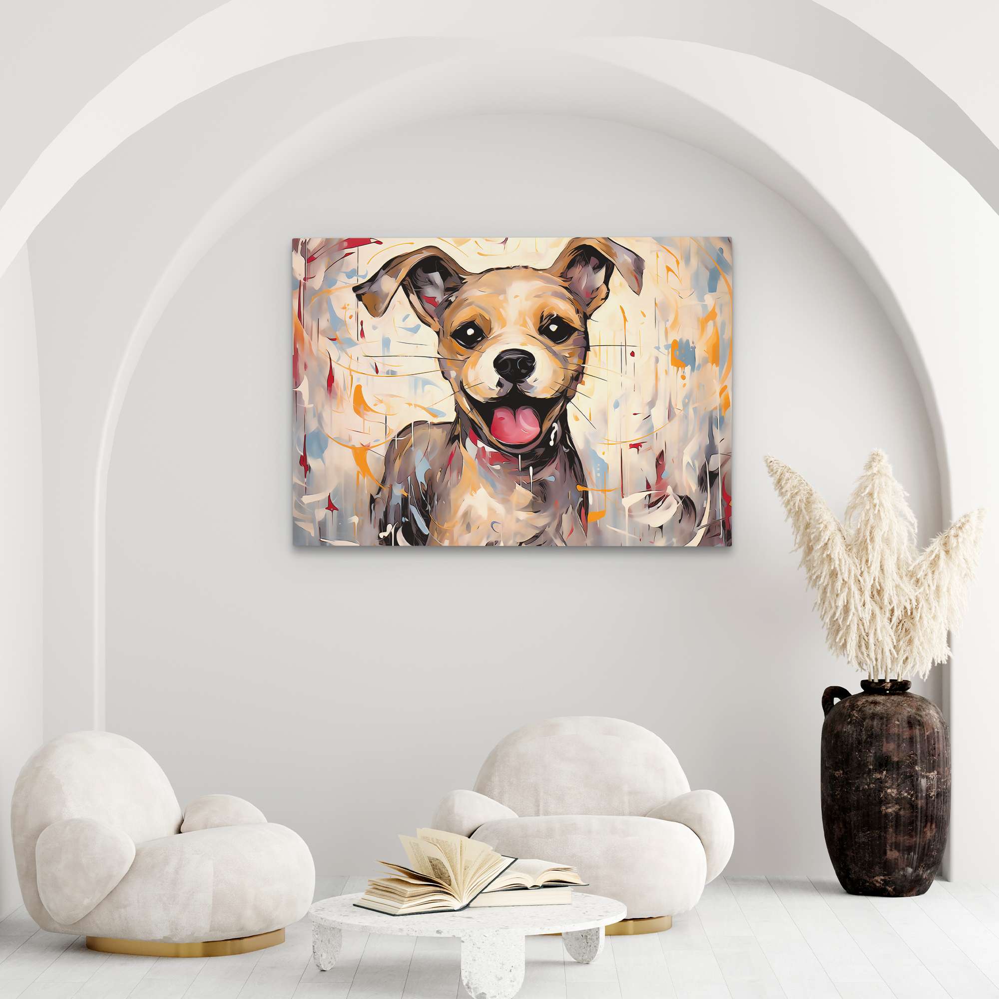 Joyful Puppy - Luxury Wall Art