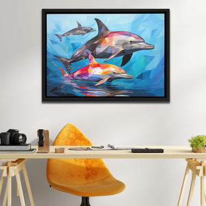 Jumping Dolphins - Luxury Wall Art