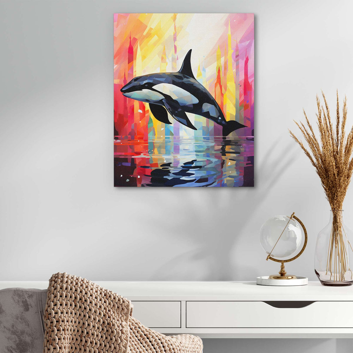 Jumping Orca - Luxury Wall Art