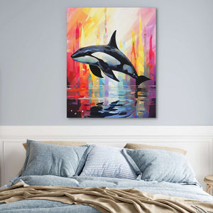 Jumping Orca - Luxury Wall Art
