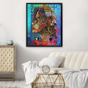 King Queen of Spades - Luxury Wall Art