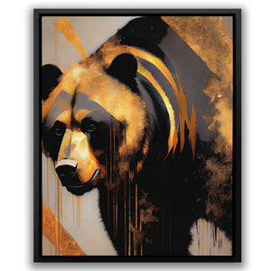 Leaning Brown Bear - Luxury Wall Art