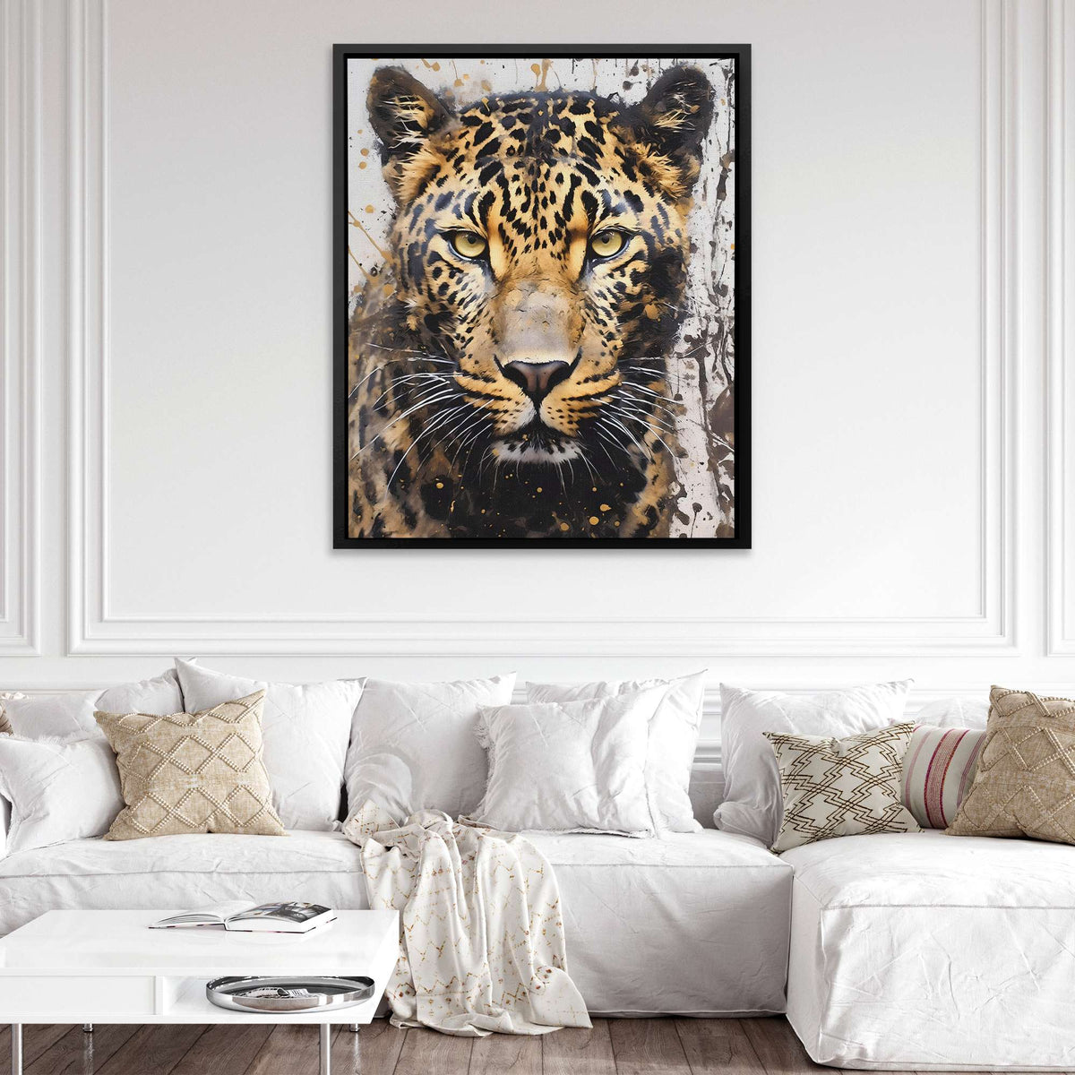Leopard&#39;s Dance - Canvas - Luxury Wall Art