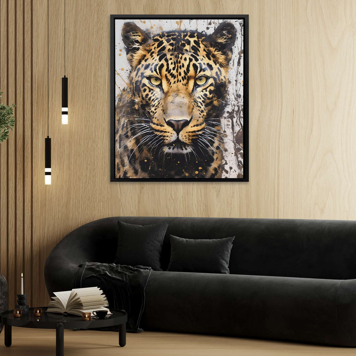 Leopard&#39;s Dance - Canvas - Luxury Wall Art