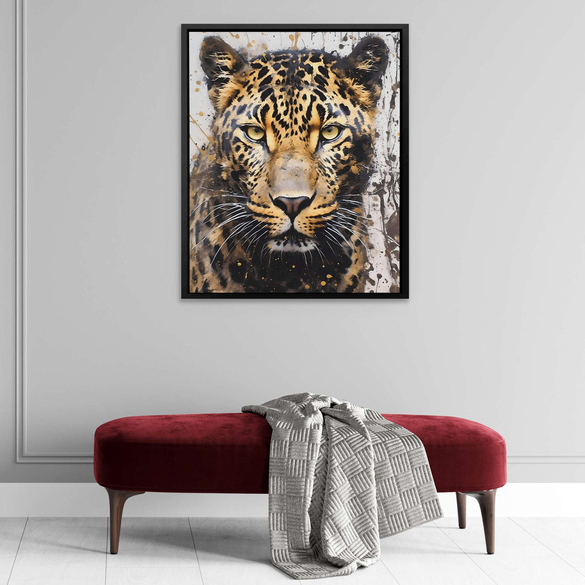 Leopard&#39;s Dance - Canvas - Luxury Wall Art