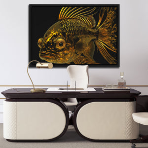 Liquid Gold Fish - Luxury Wall Art