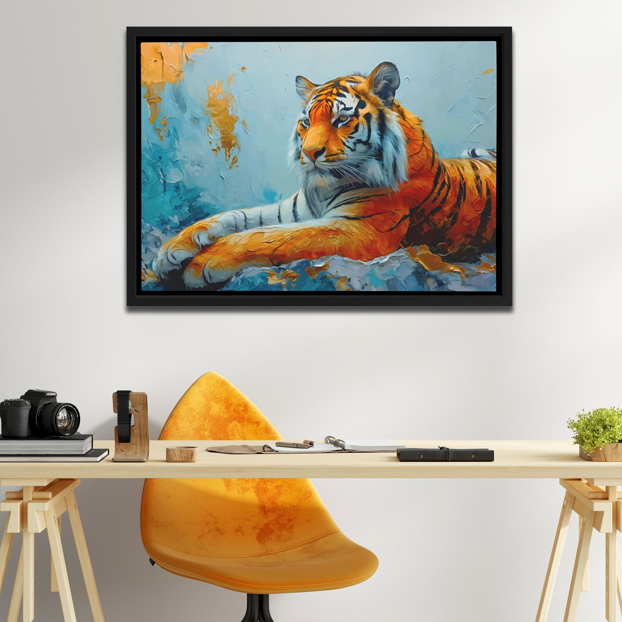 Lounging Tiger - Luxury Wall Art