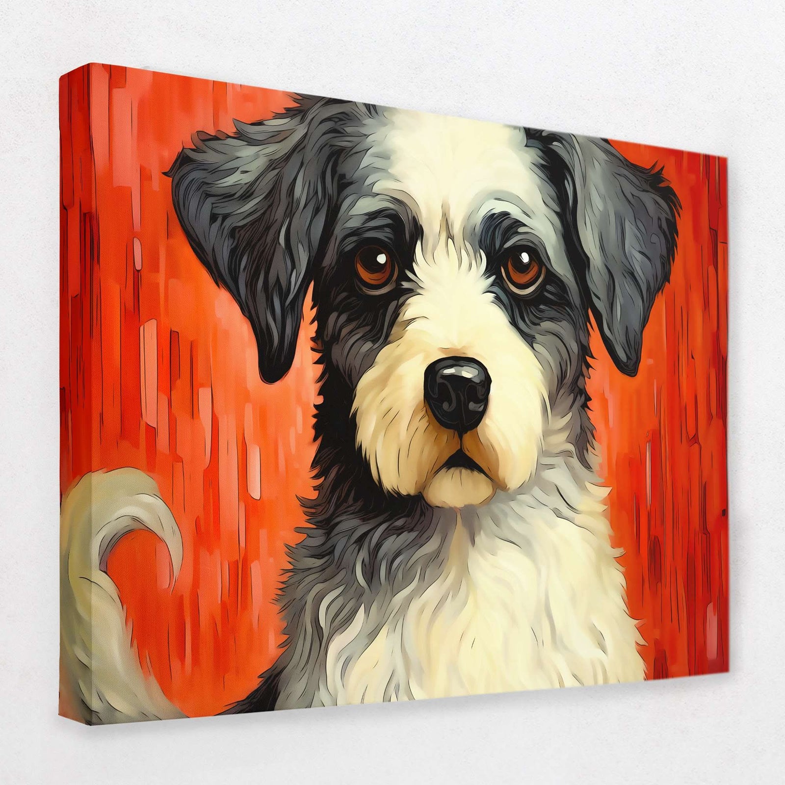 Loyal Woof - Animals Canvas Wall Art