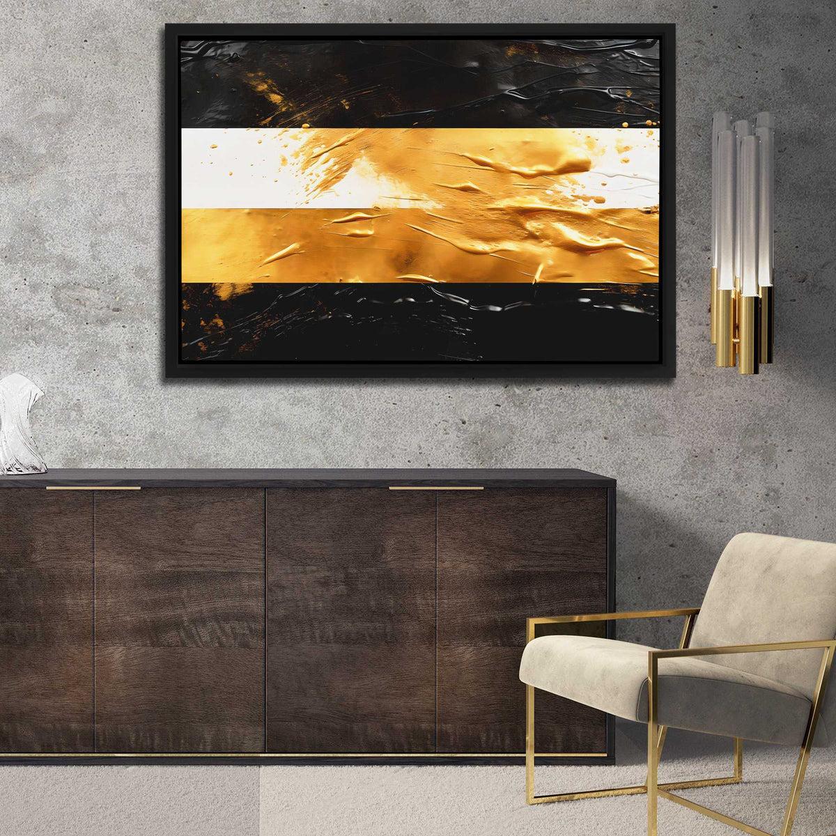 Luxurious Stripes - Luxury Wall Art