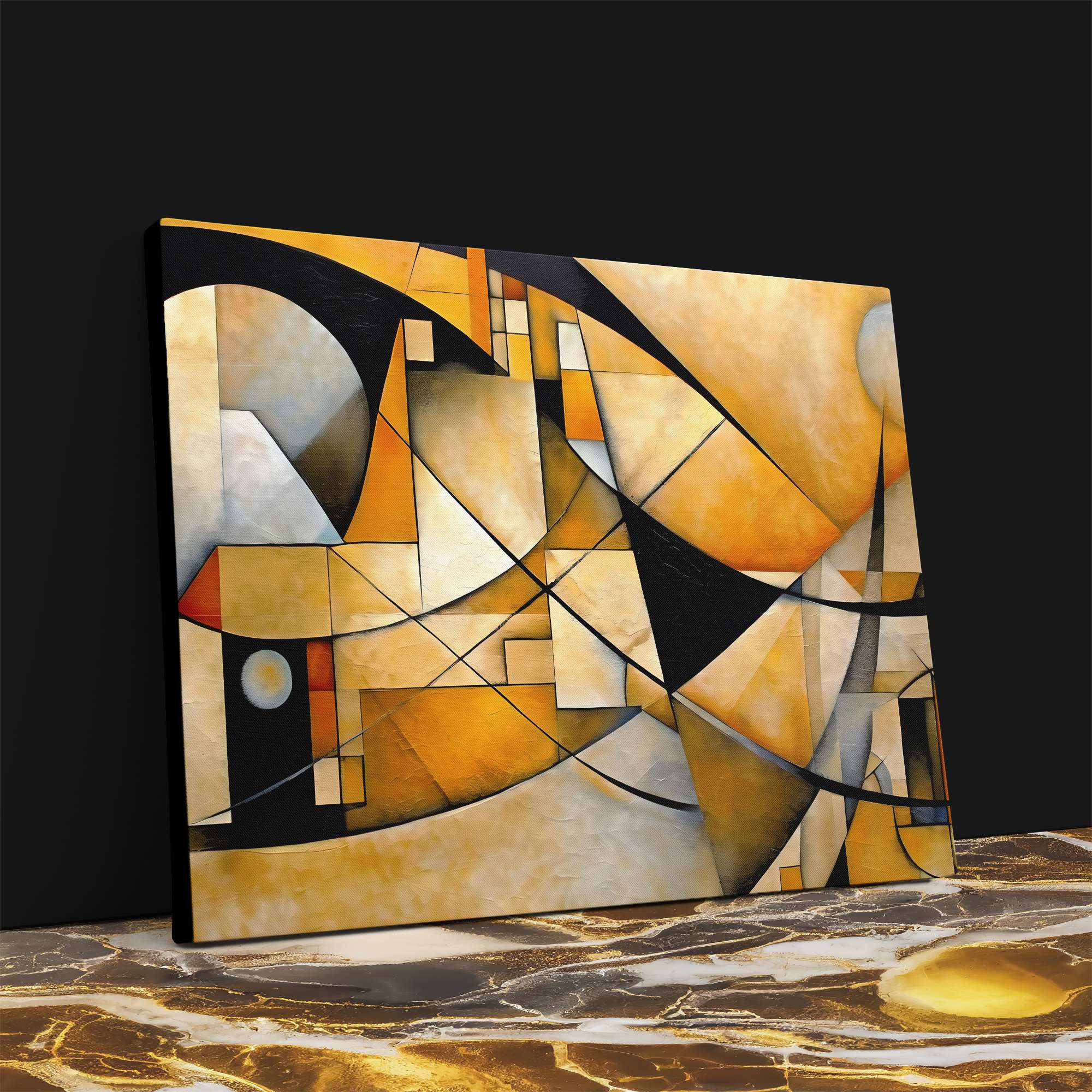 Maze of Gold - Luxury Wall Art