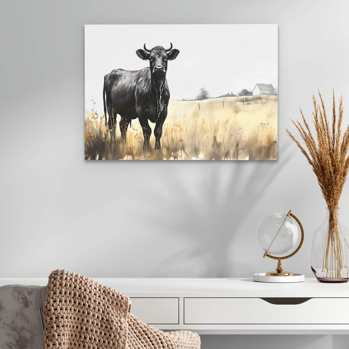 Meadow Cow - Luxury Wall Art
