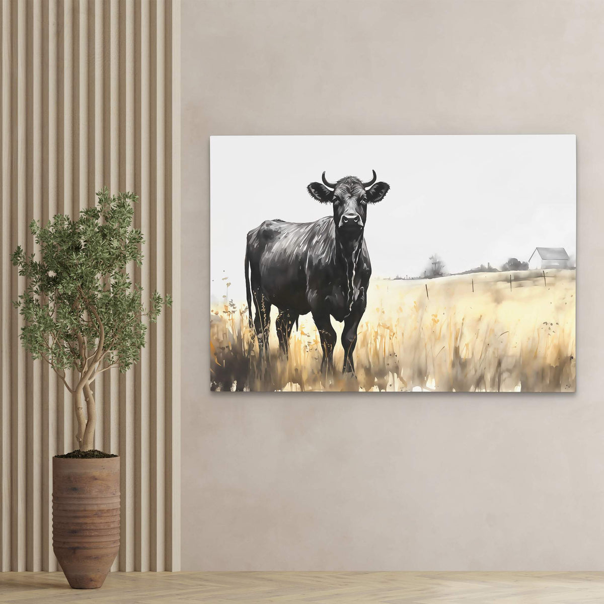 Meadow Cow - Luxury Wall Art