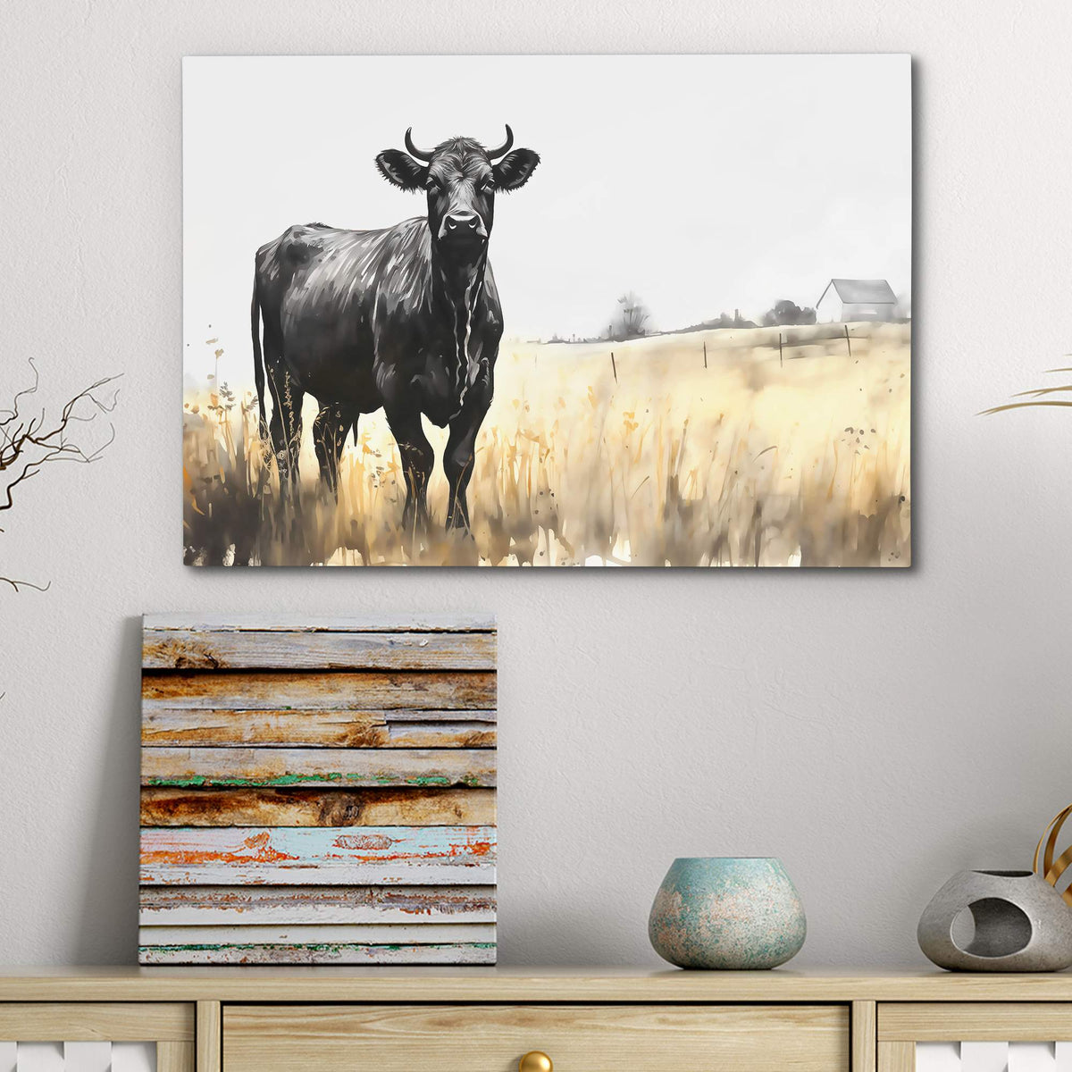 Meadow Cow - Luxury Wall Art