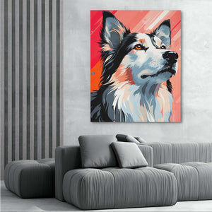 Mesmerized Husky - Luxury Wall Art