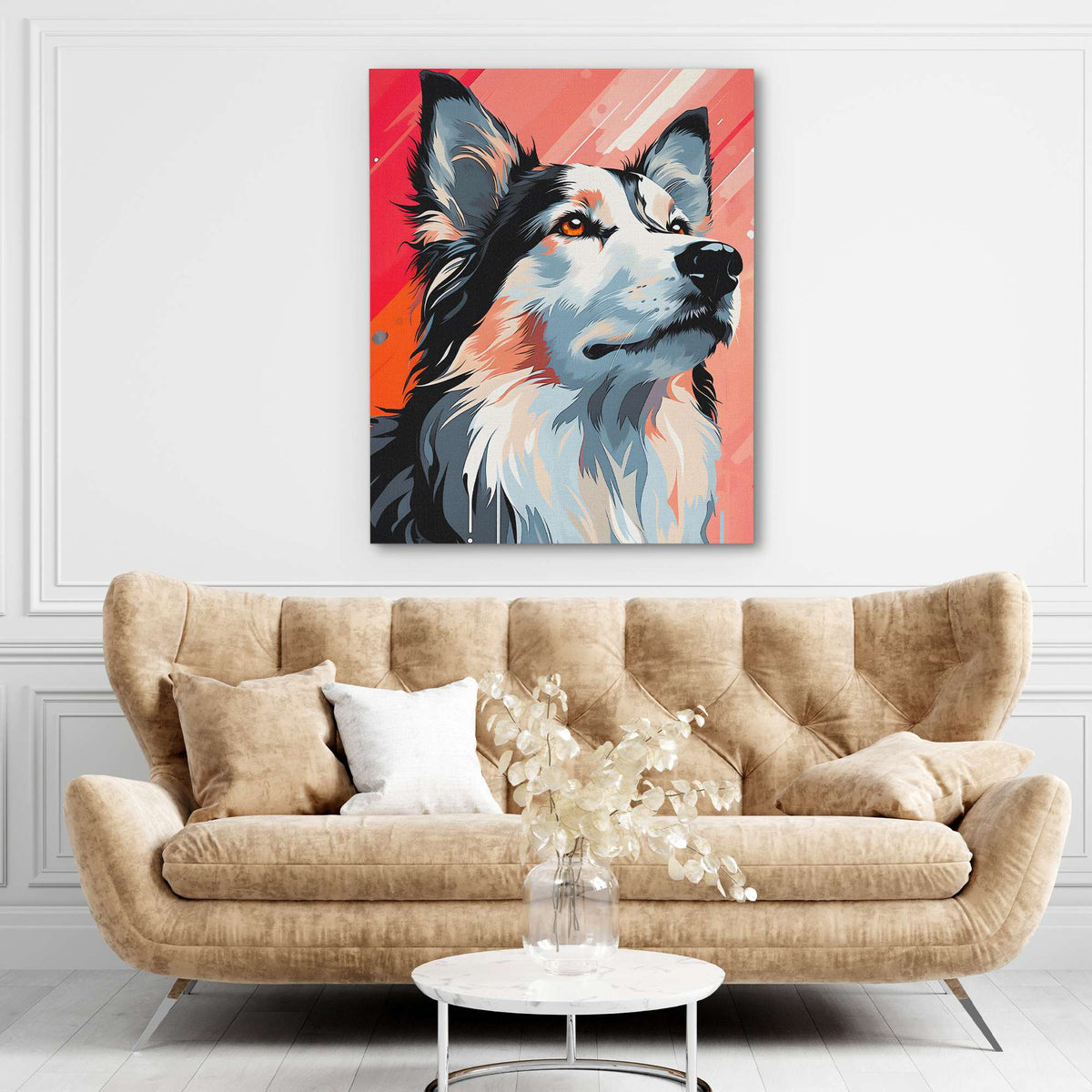 Mesmerized Husky - Luxury Wall Art