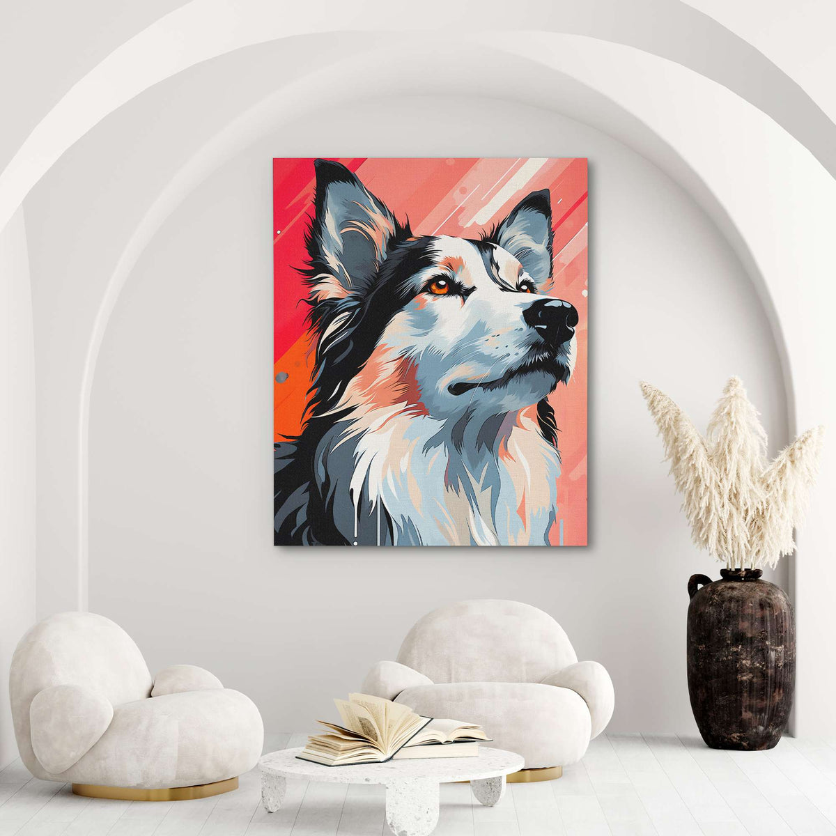 Mesmerized Husky - Luxury Wall Art