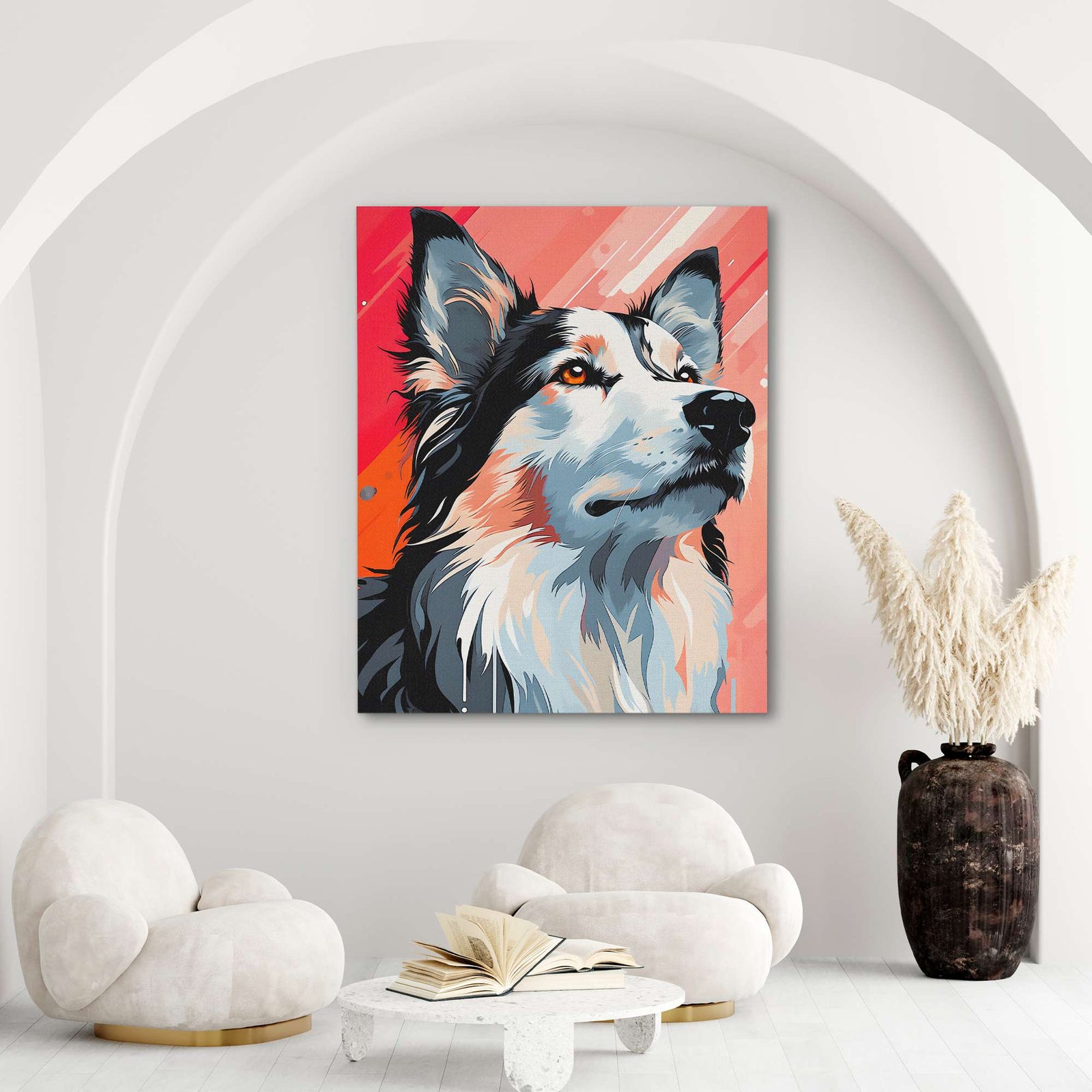 Mesmerized Husky - Luxury Wall Art