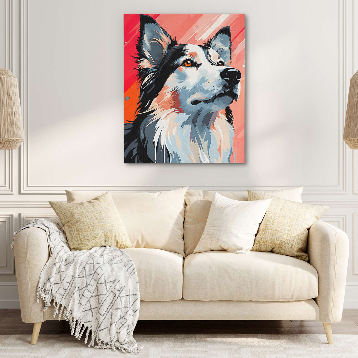 Mesmerized Husky - Luxury Wall Art