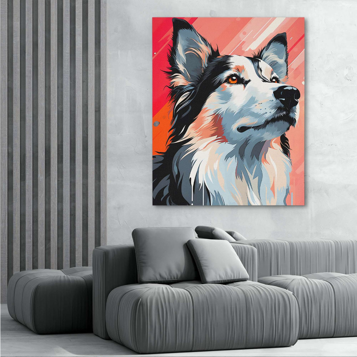 Mesmerized Husky - Luxury Wall Art