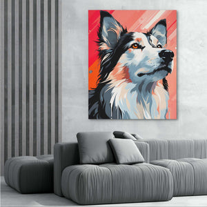 Mesmerized Husky - Luxury Wall Art