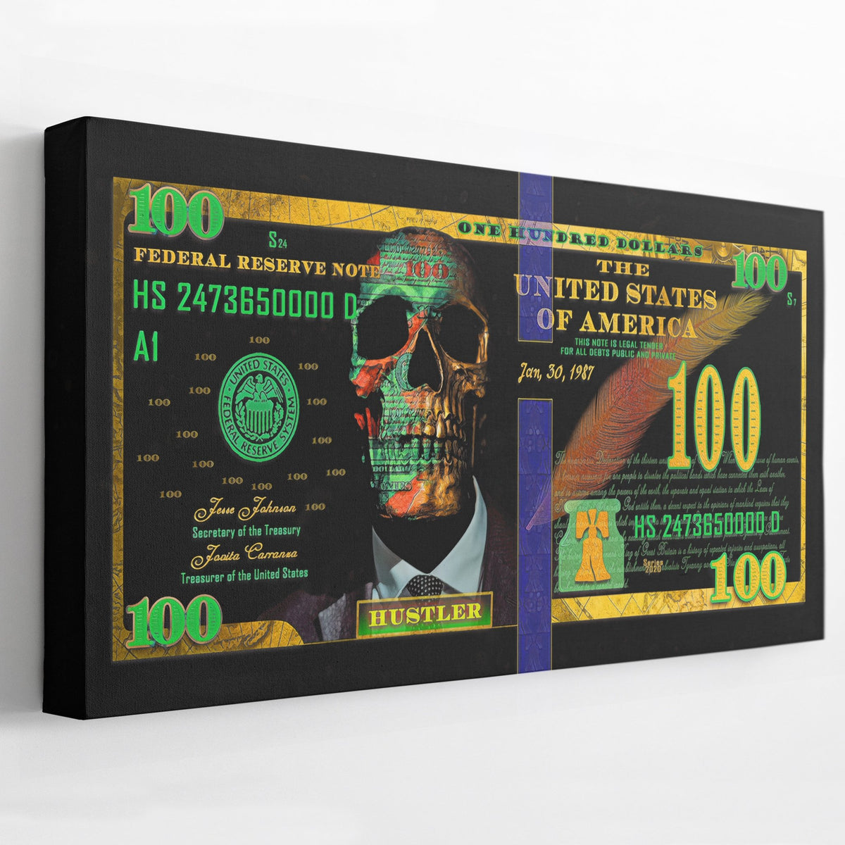 Money Market $100 Bill - Luxury Wall Art