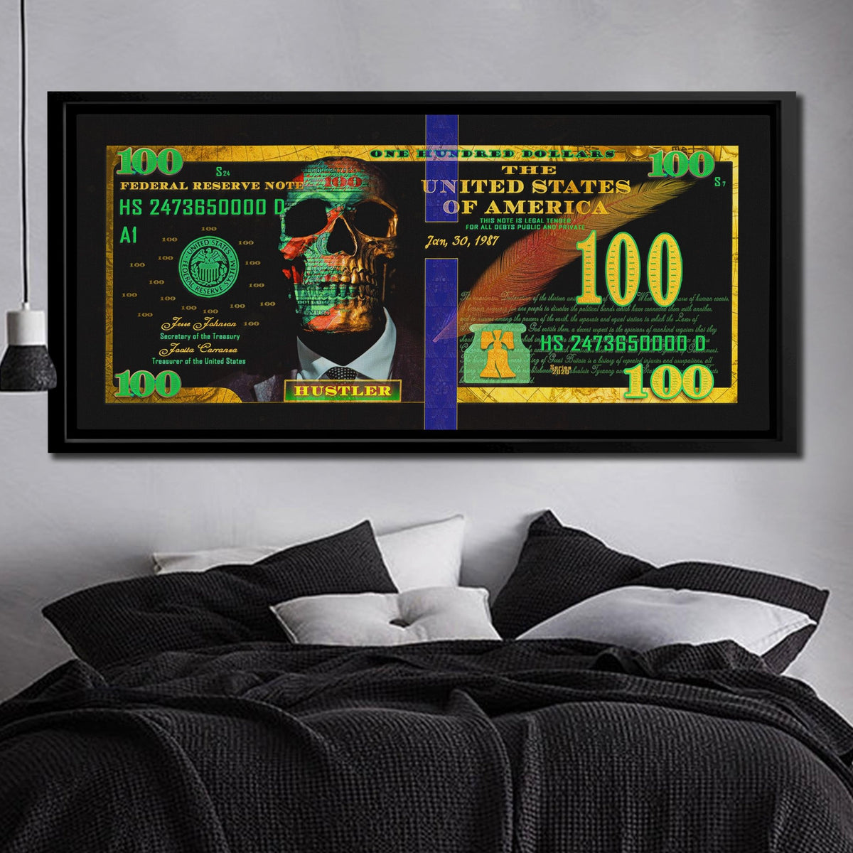 Money Market $100 Bill - Luxury Wall Art