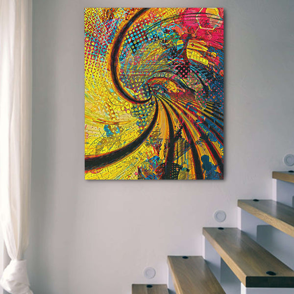 Money Spiral in a room