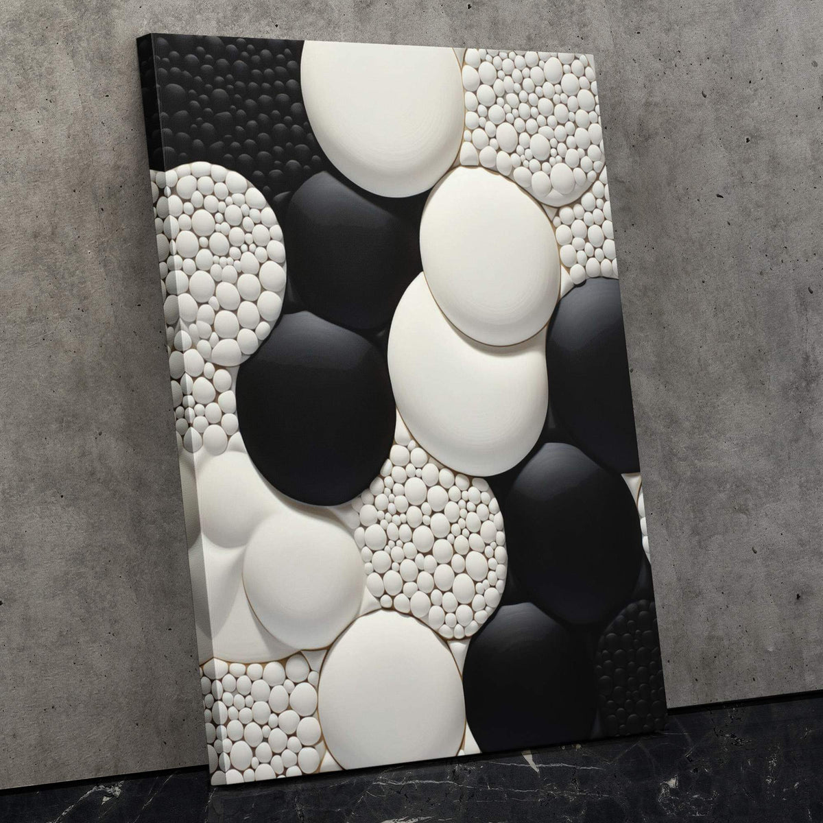 Monochrome Circles - Luxury Wall Art