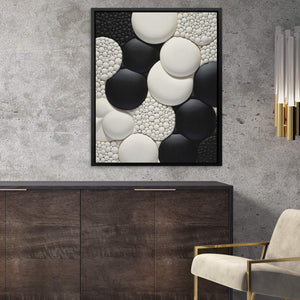 Monochrome Circles - Luxury Wall Art
