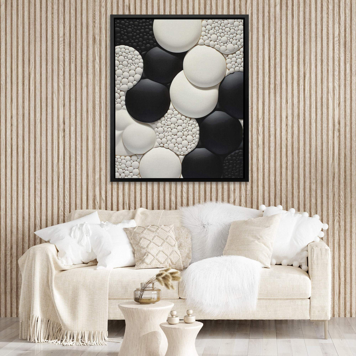 Monochrome Circles - Luxury Wall Art