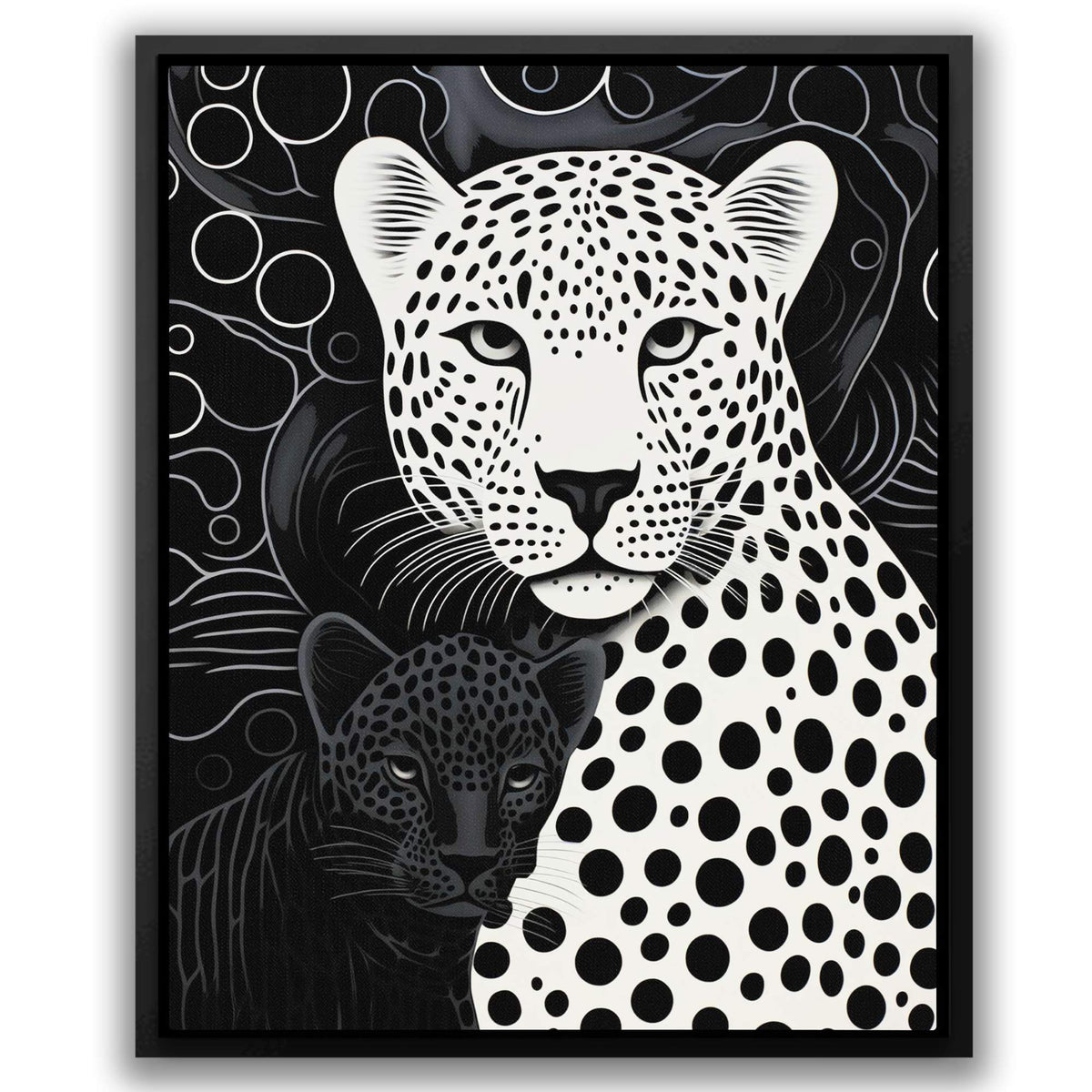 Monochrome Leopards - Luxury Wall Art