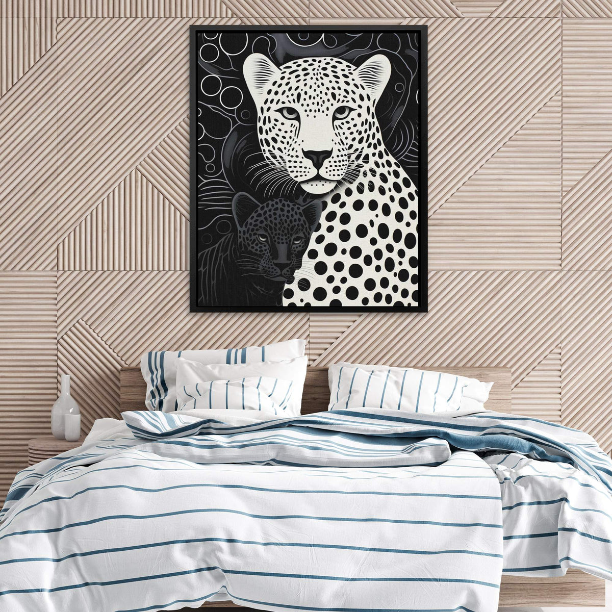 Monochrome Leopards - Luxury Wall Art