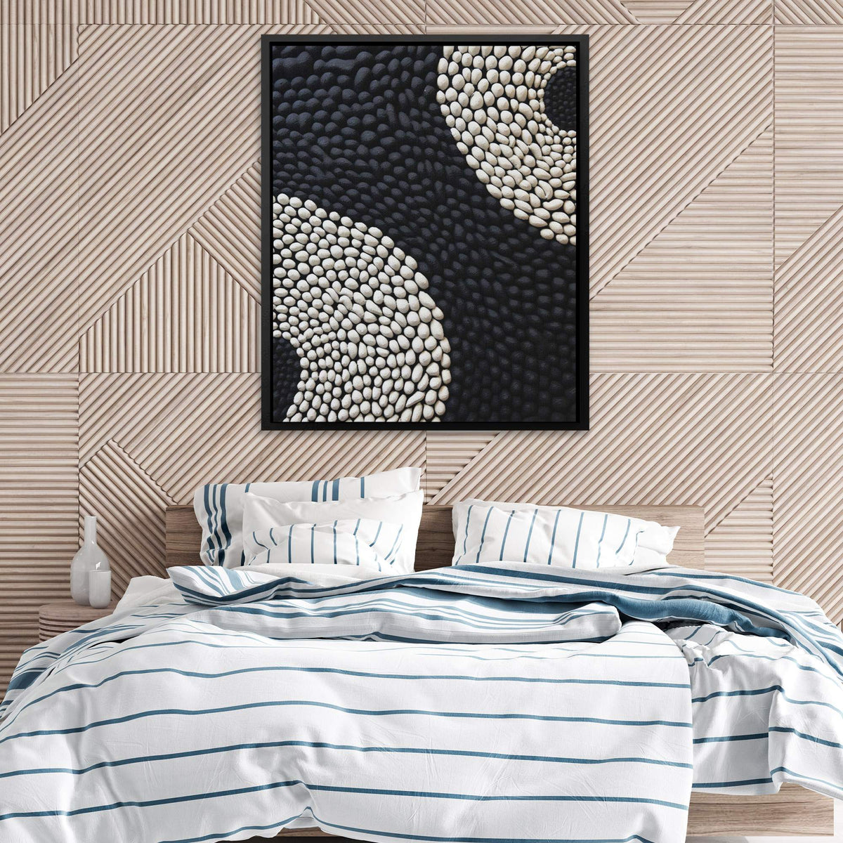 Monochrome Waves - Luxury Wall Art