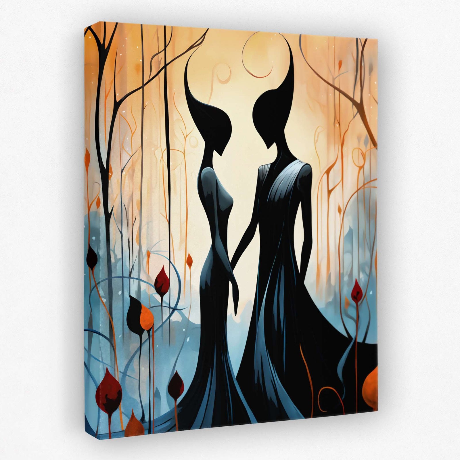 Mysterious Love - Couples Canvas Wall Art