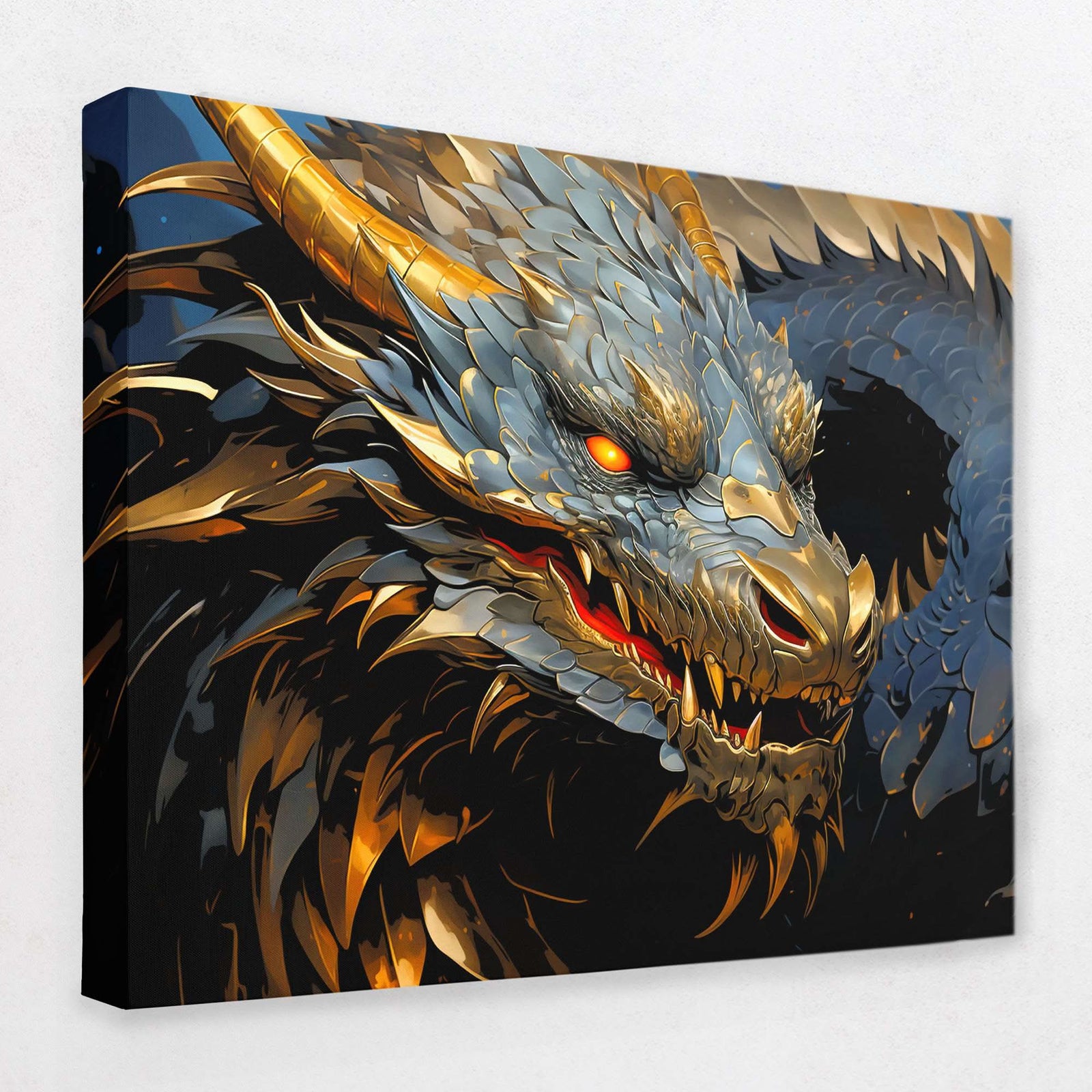 Mystic Twilight - Dragon Canvas Wall Art