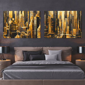 New York City Landscapes (2) Set - Luxury Wall Art